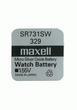 Бутонна батерия сребърна MAXELL SR731 SW / 329/, 1.55V