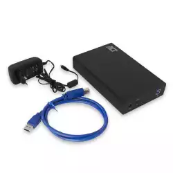 Чекмедже за твърд диск ACT AC1405, 3.5", SATA, USB 3.1 Gen1 (USB 3.0), Черен