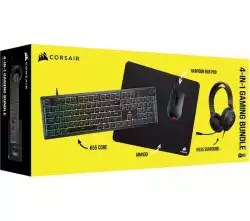 CORSAIR Геймърски бъндъл 4 в 1 - K55 CORE / HARPOON RGB PRO / HS35 Surround v2 / MM100