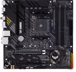Дънна платка ASUS TUF GAMING B550M-PLUS WIFI II, AMD AM4, micro ATX, 4x DDR4, dual M.2, Wi-Fi 6, PCIe 4.0, Aura Sync RGB