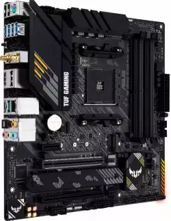 Дънна платка ASUS TUF GAMING B550M-PLUS WIFI II, AMD AM4, micro ATX, 4x DDR4, dual M.2, Wi-Fi 6, PCIe 4.0, Aura Sync RGB