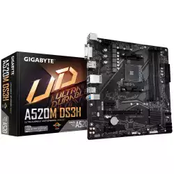Дънна платка GIGABYTE A520M-DS3H V2, Socket AM4