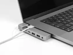 Докинг станция Delock for MacBook Pro / MacBook Air Thunderbolt™ 4, 5K Резолюция / 100 W PD / 10 Gbps Hub / LAN / Audio