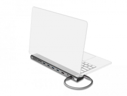 Докинг станция Delock Type-C, 4K - HDMI, USB 3.2 Gen 1, LAN, SD, PD 3.0