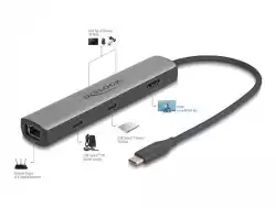 Докинг станция Delock USB 40 Gbps USB Type-C