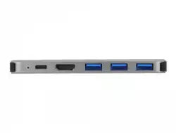 Докинг станция Delock, За MacBook, HDMI 4K, USB-A, USB-C, PD, Сива