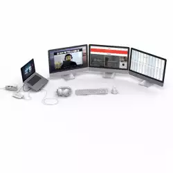 Докинг станция Hama "Connect2Office Stand" USB-C, Стойка за лаптоп, 12 порта