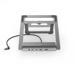 Докинг станция Hama "Connect2Office Stand" USB-C, Стойка за лаптоп, 12 порта