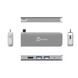 Докинг станция j5create JCD389, 11 в 1, за MacBook, MacBook Pro, MacBook Air