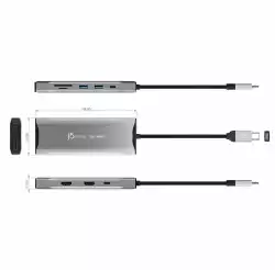 Докинг станция j5create JCD397 100W, 4K60 Elite USB-C, 10Gbps