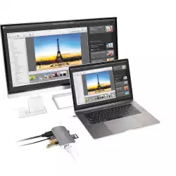 Докинг станция j5create Multi-Port JCD383, USB, HDMI, Ethernet, SD, microSD                          
