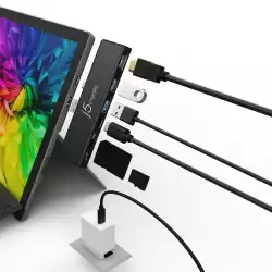 Докинг станция j5create ULTRADRIVEMINIDOCK , 7 в 1, Microsoft Surface Pro 7