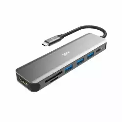Докинг станция Silicon Power Boost SU20, 7 в 1, USB-C                          