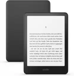 eBook четец Kindle Paperwhite 7", 16GB, 2024, 12 генерация, IPX8, Черен                          