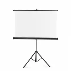 Екран на стойка 125x125 cm, 2 в 1, мобилен комплект, 21575