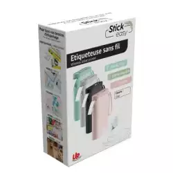 Етикетен мини принтер STICK EASY UP21, безжичен монохромен, Розов