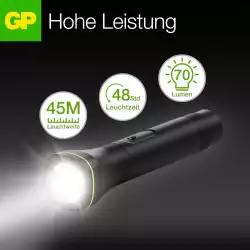 Фенер GP BATTERIES C107B LED 70 лумена 2*AA батерия                          