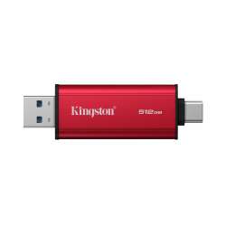 Флаш памет Kingston Dual USB-A/C Portable SSD 512GB - Black/Red