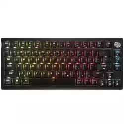 Геймърскa безжична/блутут механична клавиатура Corsair K65 Plus RGB 75% , Corsair MLX Fusion Tactile Yellow суич                          