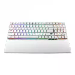 Геймърска безжична Клавиатура ASUS ROG Strix Scope II 96 - Moonlight White