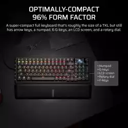 Геймърскa механична клавиатура Corsair Vanguard Pro 96 Hall Effect - Hyperdrive Magnetic Switch