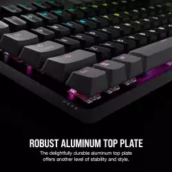 Геймърска механична клавиатура CORSAIR K70 Core RGB Corsair Linear Red Switch - Carbon Gray