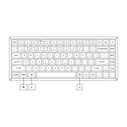 Геймърска механична клавиатура Keychron K2 Pro HS Red Switch, White Backlight Plastic Frame                          