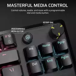 Геймърскa механична клавиатура Corsair K70 RGB MK.2 Core TKL, Corsair MLX Red суич                          