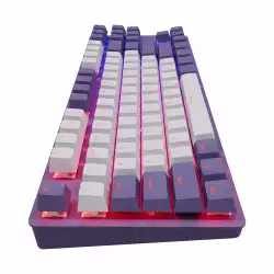 Геймърскa механична клавиатура Dark Project KD87A Violet - G3MS Sapphire Switches, RGB, PBT Keycaps
