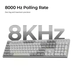 Геймърска Механична клавиатура Keychron C2 Pro 8K QMK - Super Red Switch, Full Size