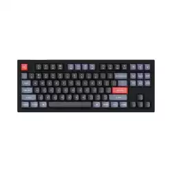 Геймърска Механична клавиатура Keychron V3 TKL Knob QMK Carbon Black, Keychron K Pro Blue Switch, RGB Backlight