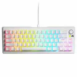 Геймърска механична клавиатура Glorious GMMK 3 65% White - Fox Linear Switches