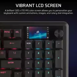 Геймърскa механична клавиатура Corsair Vanguard Pro 96 Hall Effect - Hyperdrive Magnetic Switch