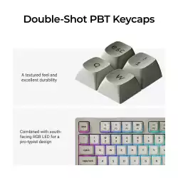 Геймърска Механична клавиатура Keychron C1 Pro 8K QMK - Super Red Switch