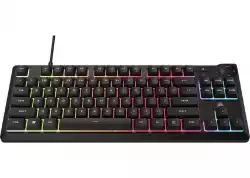 Геймърскa мембранна клавиатура Corsair K55 Core RGB - TKL