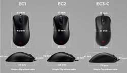 Геймърска мишка ZOWIE EC1-C, Черен