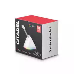 Геймърски аксесоар за кабела на мишката FragON Citadel RGB - White