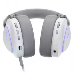 Геймърски безжични слушалки ASUS ROG Delta II White - USB-C, Aura Sync RGB                          