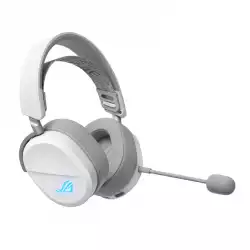 Геймърски безжични слушалки ASUS ROG Pelta White - USB-C, Aura Sync RGB