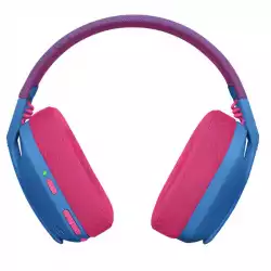 Геймърски безжични слушалки Logitech G435 Lightspeed Wireless, Микрофон, Син/Розов