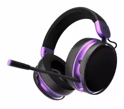 Геймърски безжични слушалки Dark Project Sono Wireless - Black/Violet                          