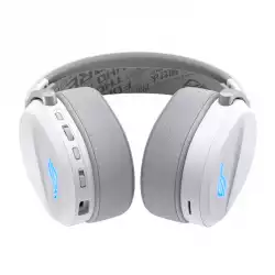 Геймърски безжични слушалки ASUS ROG Pelta White - USB-C, Aura Sync RGB                          
