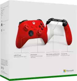 Геймърски контролер Microsoft, За Xbox, Безжичен, Червен                          