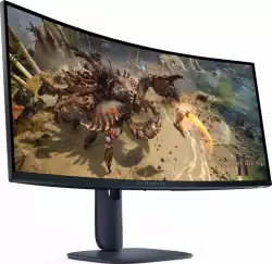 Геймърски монитор Alienware AW3425DWM - 34" inch VA Curved WQHD(3440x1440), 180 Hz, 1ms, FreeSync Premium+