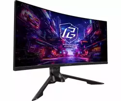 Геймърски Монитор ASRock PG34QRT2B - 34&quot; WQHD (3440x1440) 1500R VA, 180Hz, 1ms                          