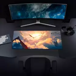 Геймърски пад World Of WarCraft Dragonflight - Clouds, XL