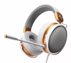 Геймърски слушалки Dark Project Sono Wired - White/Gold                          