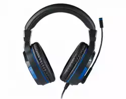 Геймърски слушалки Nacon Bigben PS4 Official Headset V3, Микрофон, Черен/Син                          
