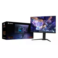 Гейминг монитор GIGABYTE AORUS FO32U2, 31.5" QD-OLED, 4K UHD, 240Hz, 0.03ms, Vesa ClearMR 13000, HDR 400, KVM