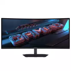 Гейминг монитор GIGABYTE GS34WQCA - 34" VA 1500R Curve WQHD(3440x1440), 120Hz, 1ms, HDR Ready, FreeSync Premium                          